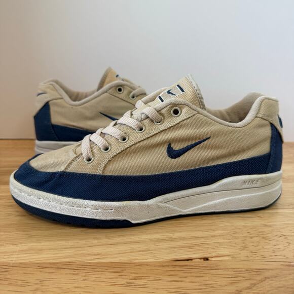 Nike GTS Canvas Shoes Tan Navy Blue Vintage 2001 Men’s Size 7 - 140330-242 - Picture 9 of 9